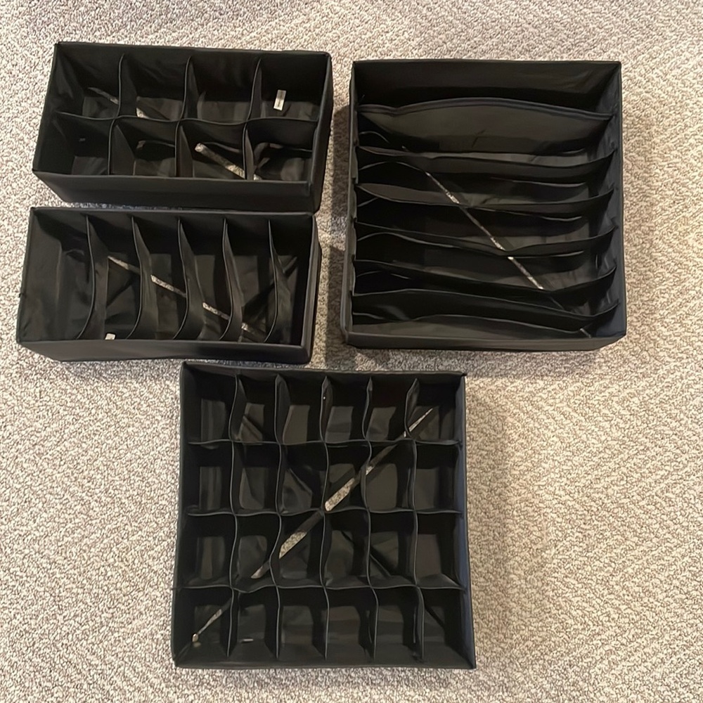 4pc drawer organizers